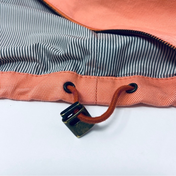 A.P.C. Cotton Linen Hooded Jacket in Papaya Coral - Picture 6 of 7